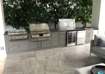 20-ft Cappuccino w/ custom countertops, Twin Eagle pellet grill & griddle, toe kicks